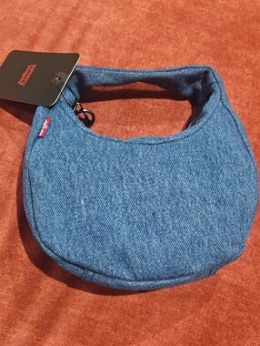 Levi's Denim Mini Shoulder Brooklin Bag in Blue